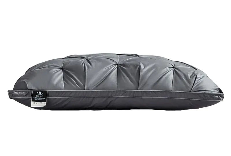 Feather Pillows with White Goose Neck Guards (Pair)