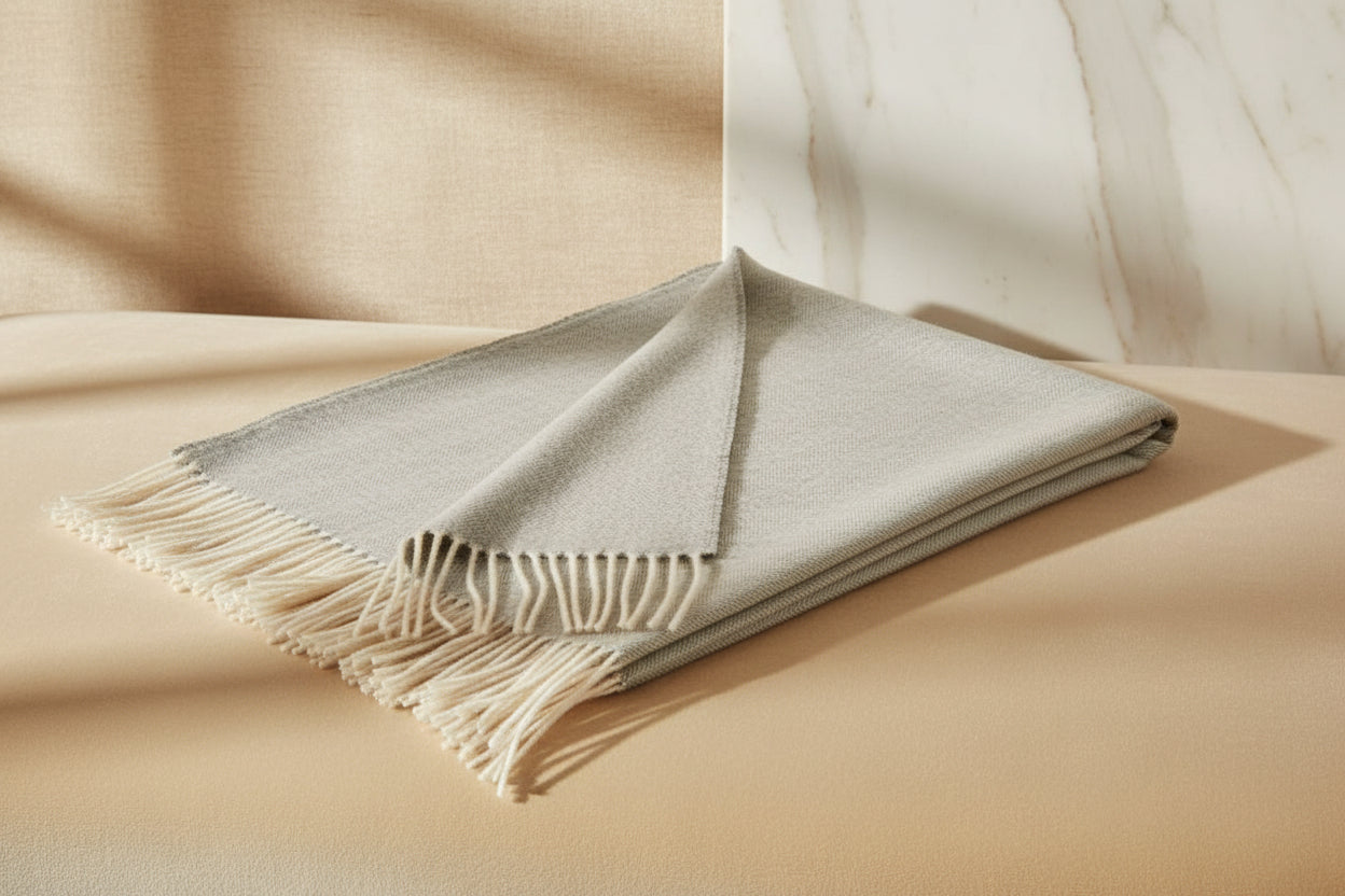 Herringbone Alpaca Throw