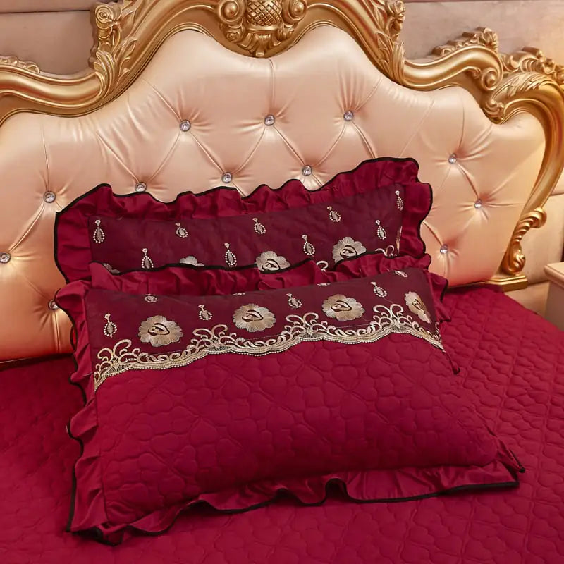 Thickened Lace Quilted Single Pillowcase
