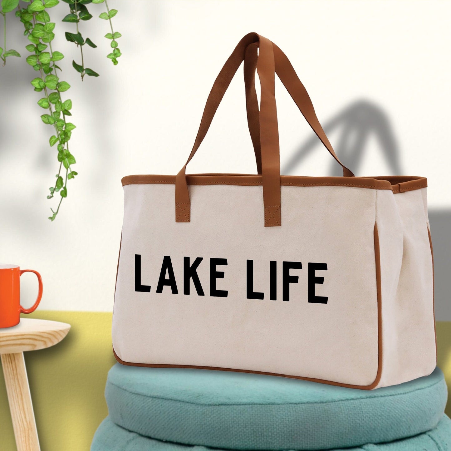 Lake Life Weekend Tote Bag - Large
