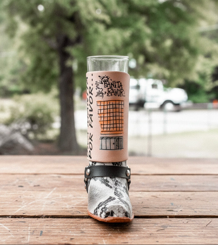 Leather Texan Boot Tequila Shot