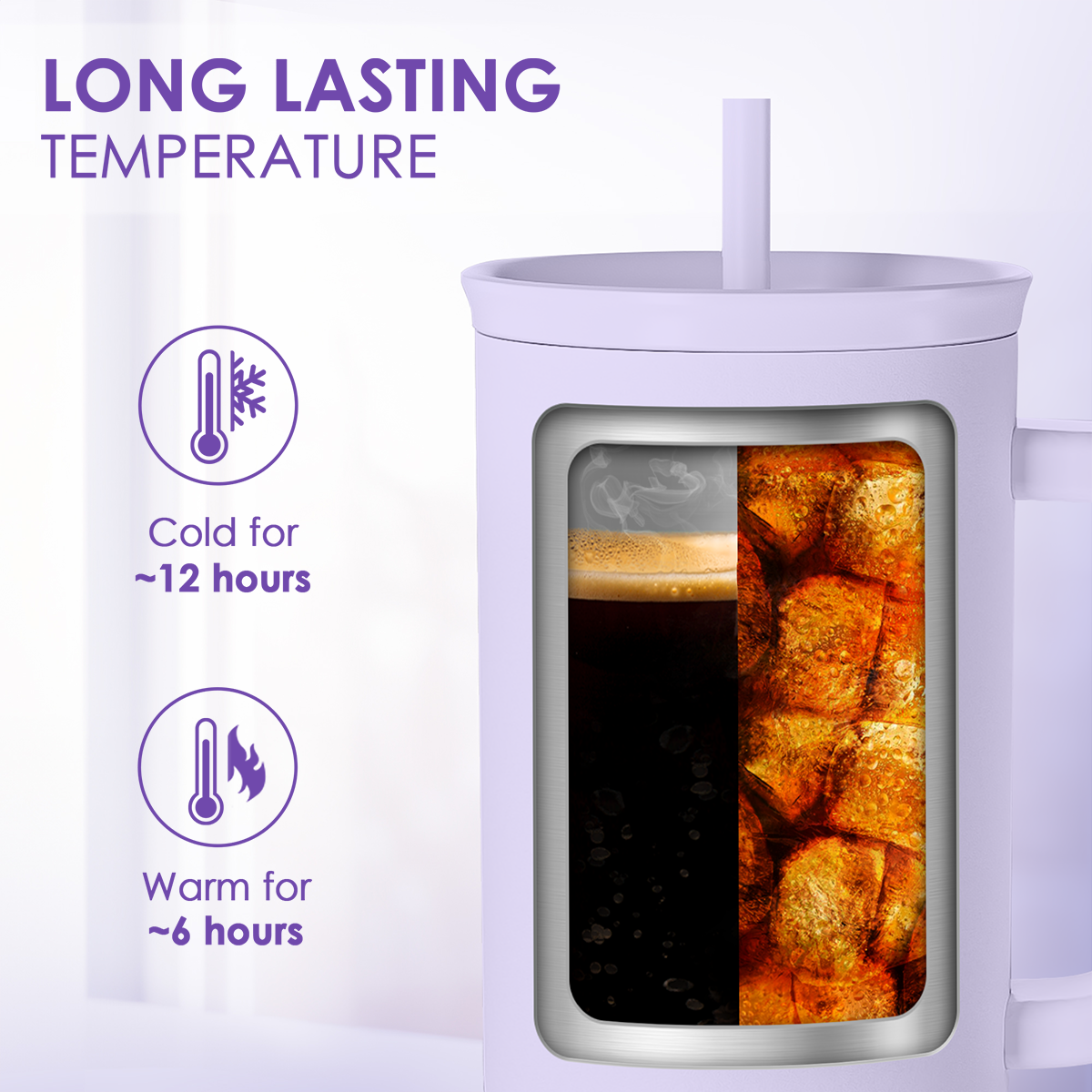 Gift for Mom - Cool Mom Club Stainless Steel Tumbler with Handle, Travel Coffee Mug for Moms - Gifts for Birthday Christmas Mothers Day, 40oz