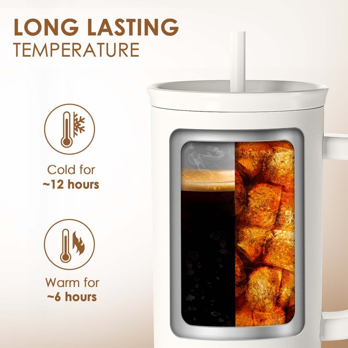 Book Lover Gifts for Women, Just One More Chapter Tumbler with Handle, Stainless Steel Insulated Coffee Travel Mug Cup, Gifts for Women Girls Bookworm on Christmas Birthday, 40oz