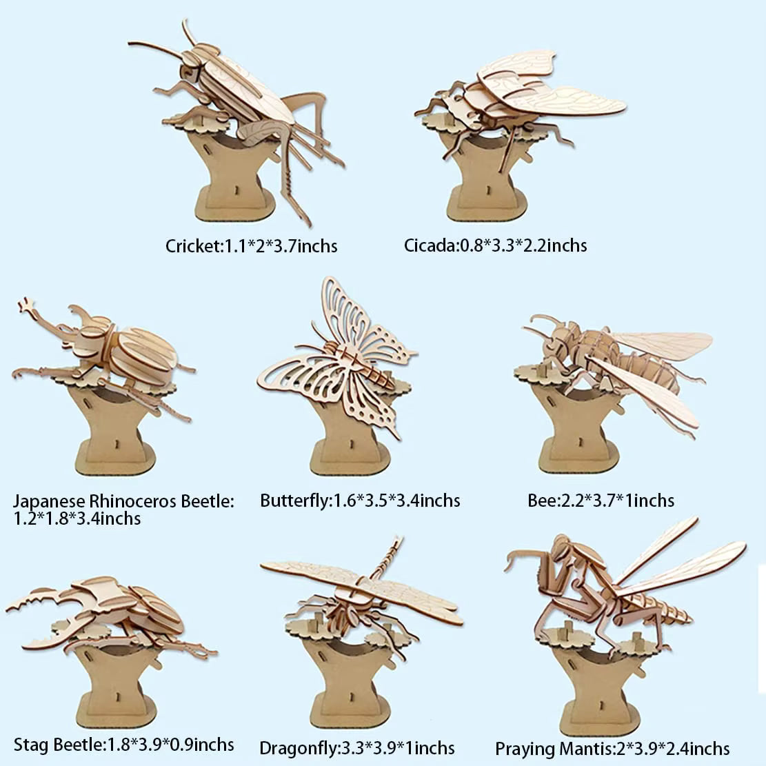 Montessori DIY 3D Wooden Puzzle Model