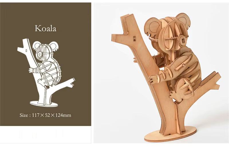 Montessori DIY 3D Wooden Puzzle Model