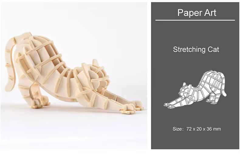 Montessori DIY 3D Wooden Puzzle Model