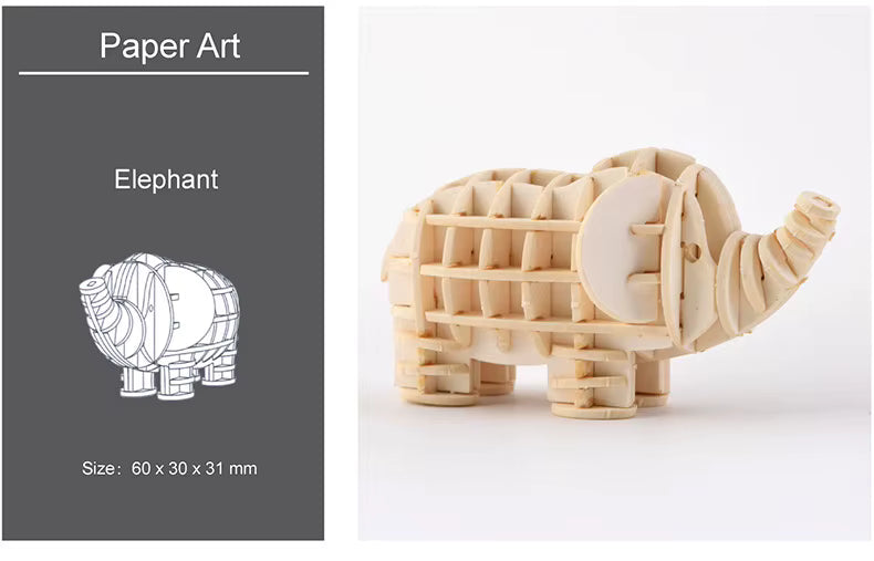 Montessori DIY 3D Wooden Puzzle Model