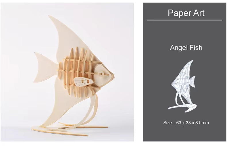 Montessori DIY 3D Wooden Puzzle Model