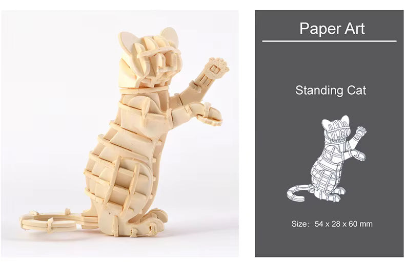 Montessori DIY 3D Wooden Puzzle Model