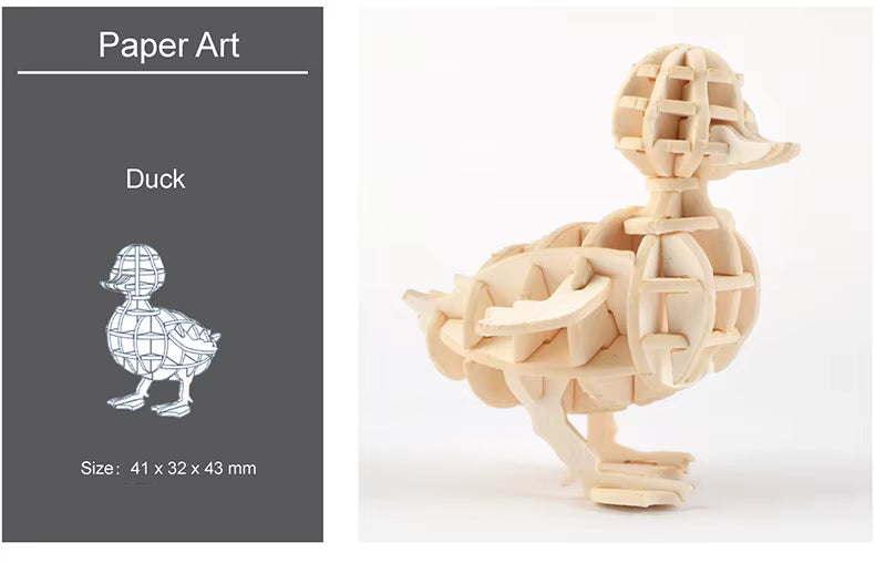 Montessori DIY 3D Wooden Puzzle Model