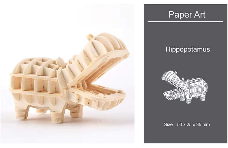 Montessori DIY 3D Wooden Puzzle Model