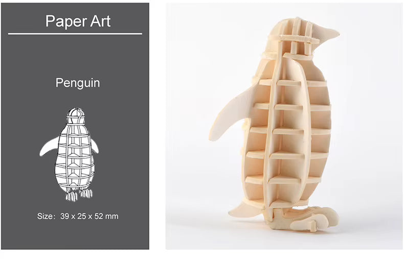 Montessori DIY 3D Wooden Puzzle Model