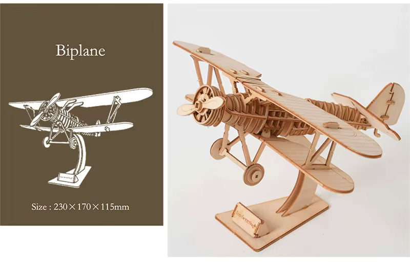 Montessori DIY 3D Wooden Puzzle Model