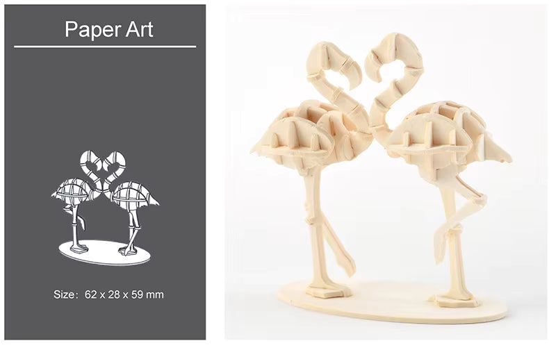 Montessori DIY 3D Wooden Puzzle Model