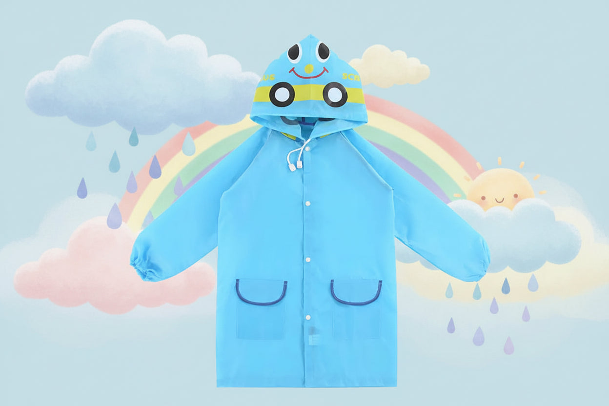 Animal Print Children's Rain Poncho for Kids