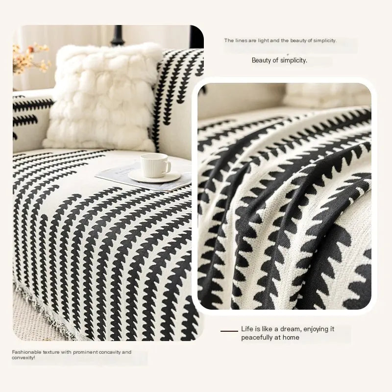 Reversible Chenille Sofa Cover