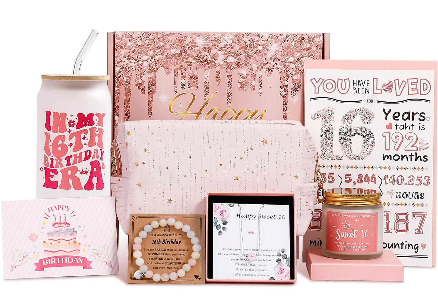 8 Pieces 16th Birthday Gifts