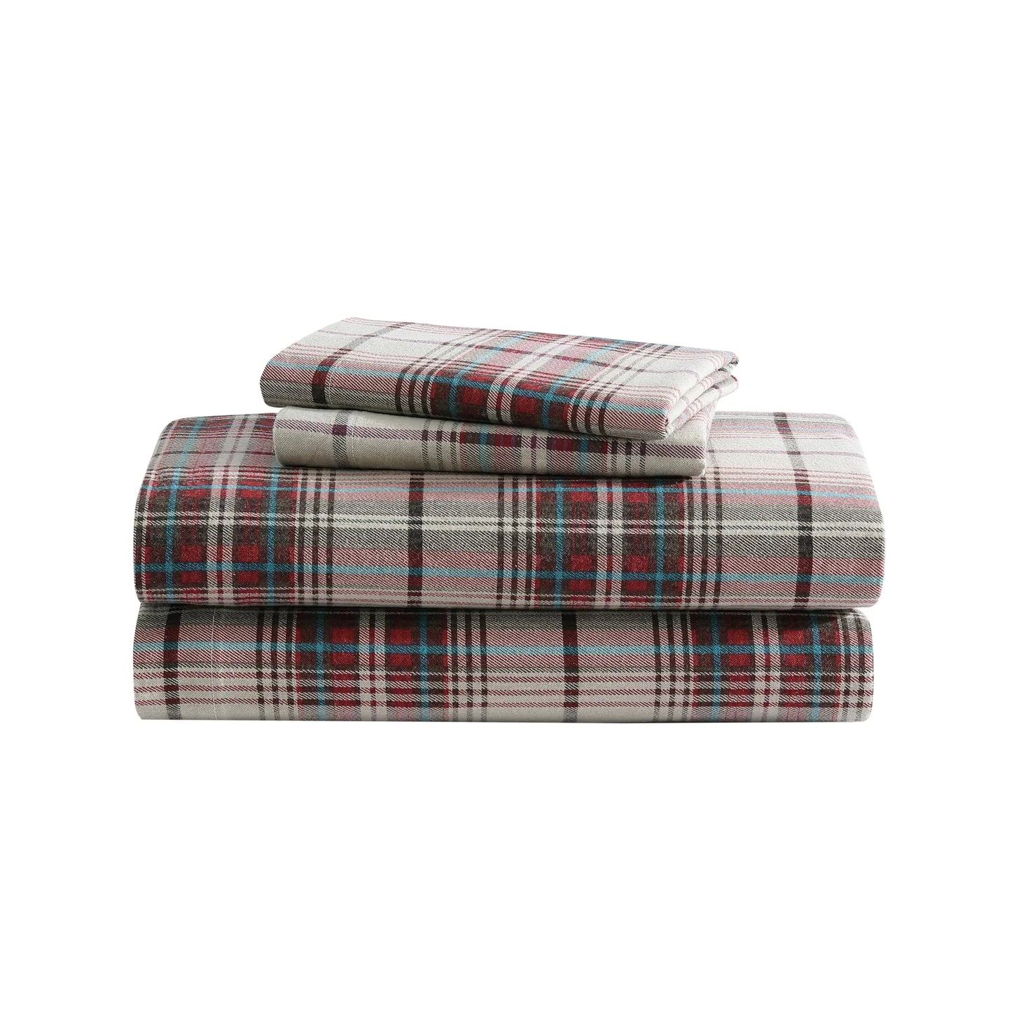 Eddie Bauer - Full Sheet Set with Deep Pockets Brushed for Extra Softness