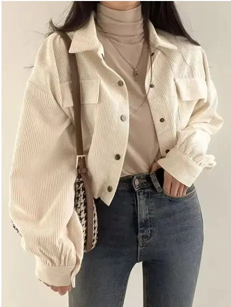 Vintage Corduroy Cropped Jacket