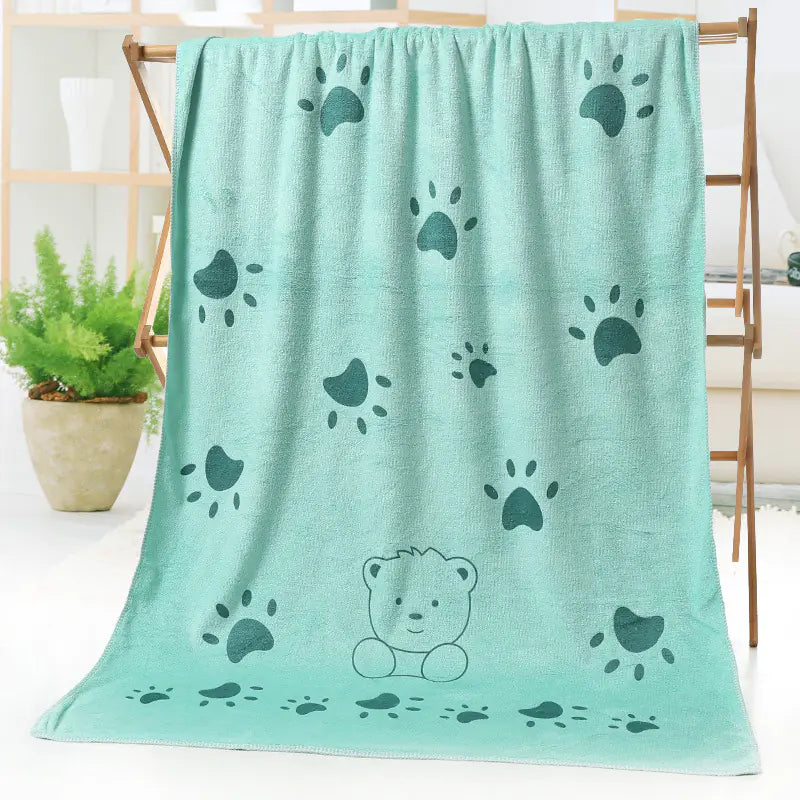 Microfiber Beach Towel with Cartoon Print Design