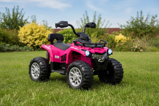 12V Kids Ride On ATV 4 Wheeler with MP3 and Headlights-Pink
