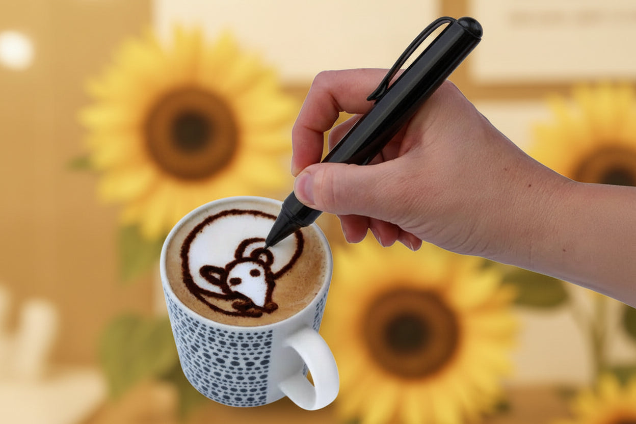 Coffee Latte Art Pen and Flower Tool