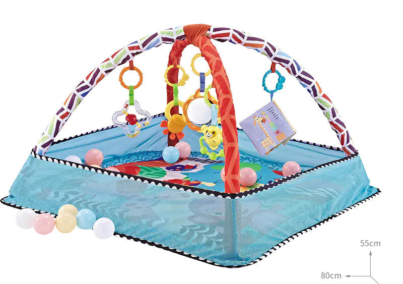 Baby Play Gym with Ocean Balls and Activity Fence
