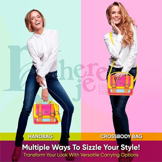 Multicolored Hereje Crossbody Purse with Detachable Shoulder Strap