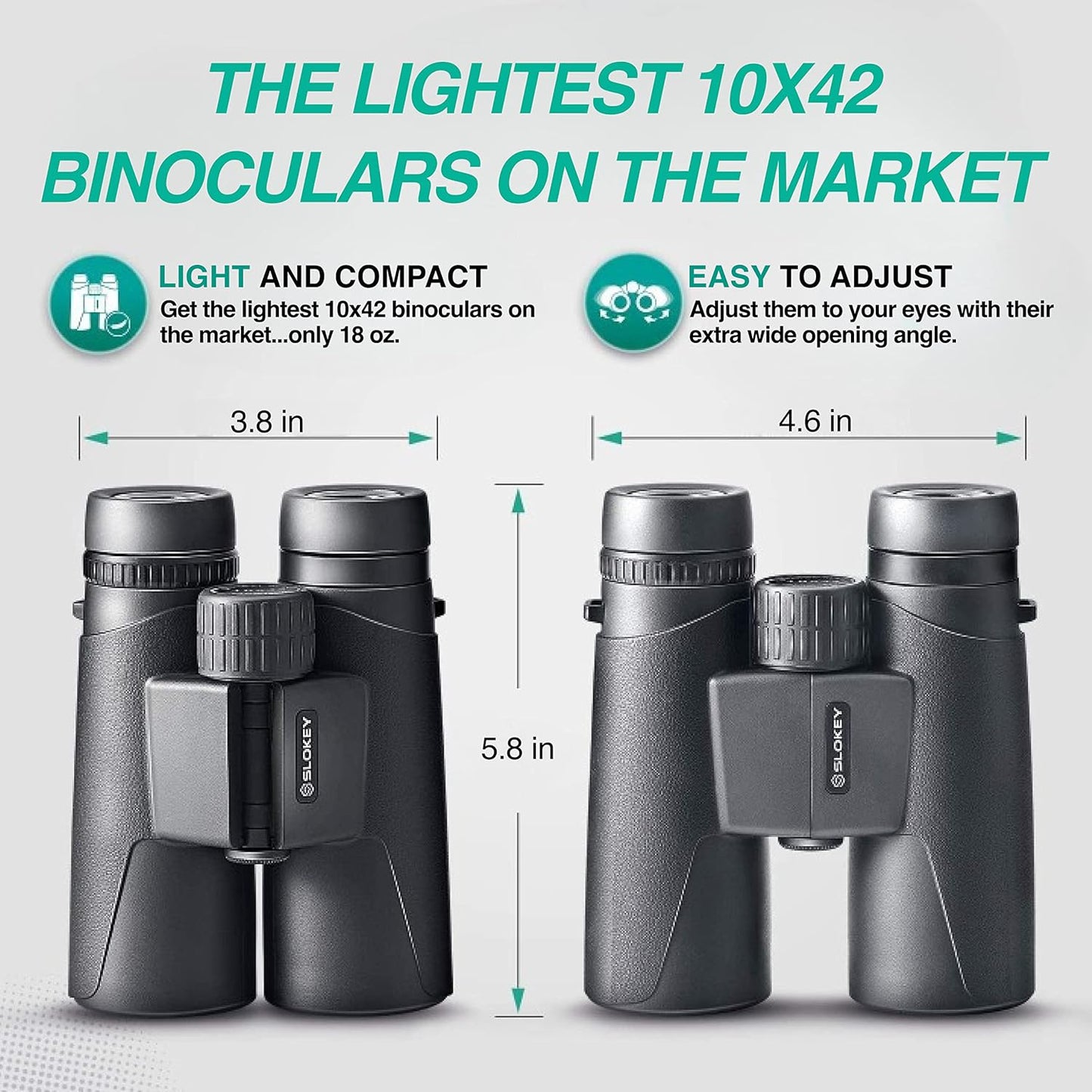 Slokey 10x42 Binoculars - Professional and Powerful Binoculars