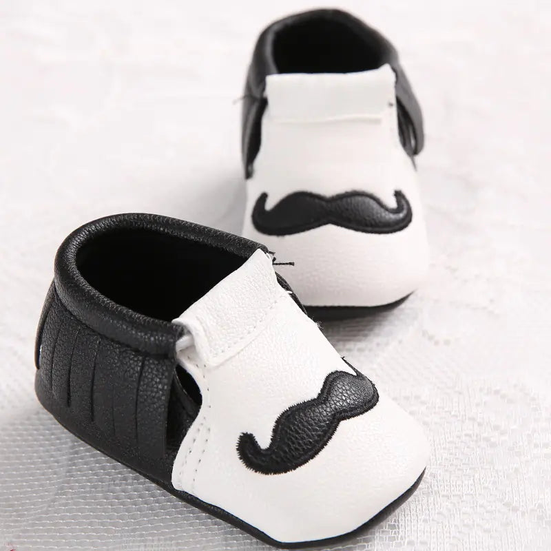 Baby Shoes, Infant Soft Sole Mustache Walker Shoes