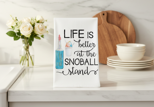 Snoball Stand Organic Cotton Kitchen Towel