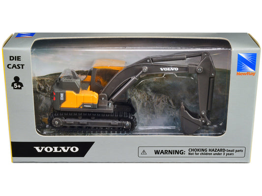 Volvo EC140E Track-Type Excavator Yellow Diecast Model by New Ray