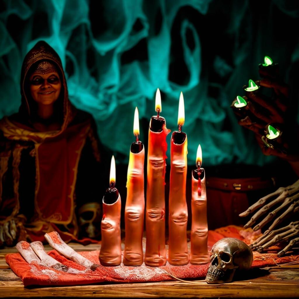 Witch Finger Candles 5 Pack
