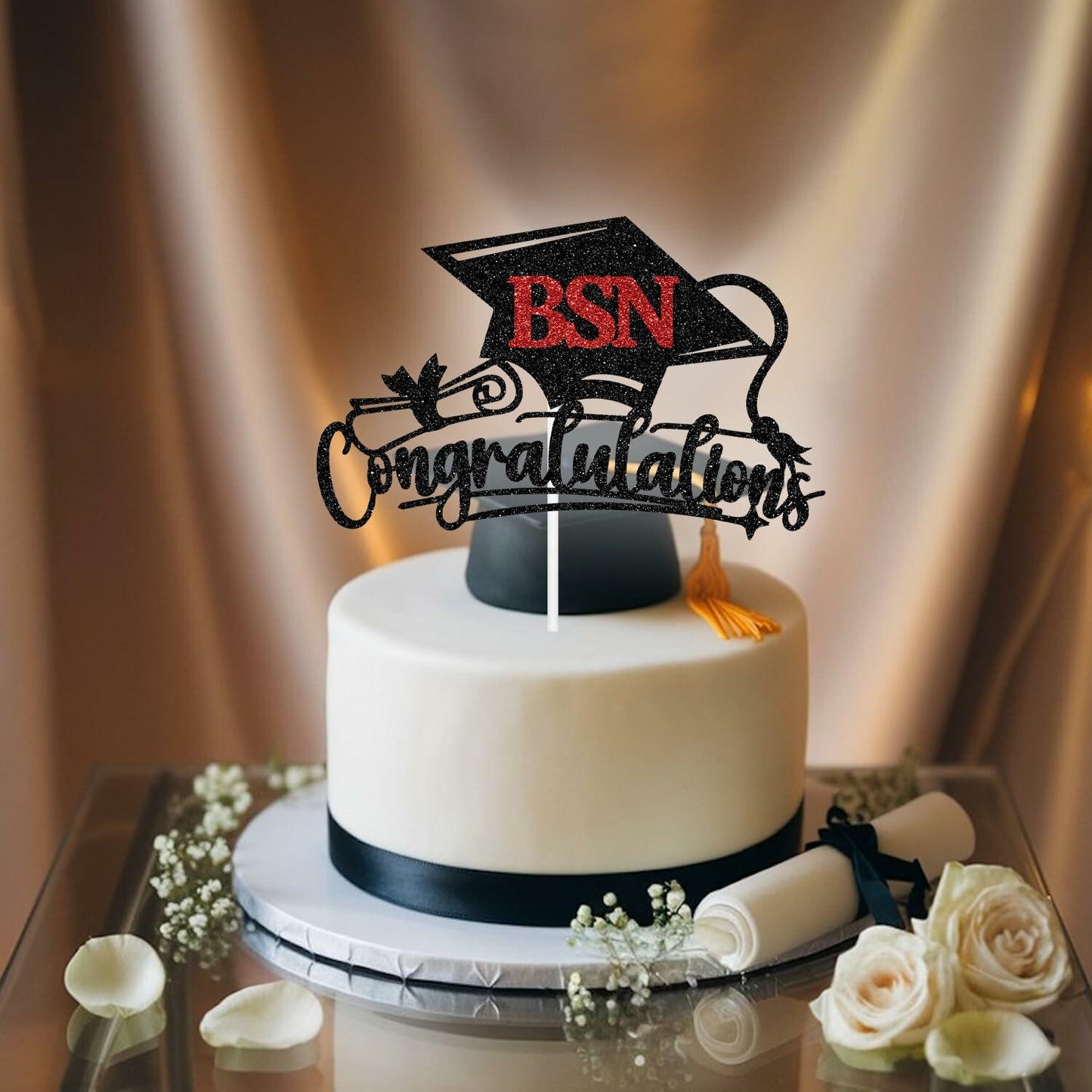 Congratulations BSN Cake Topper - Nursing Graduation