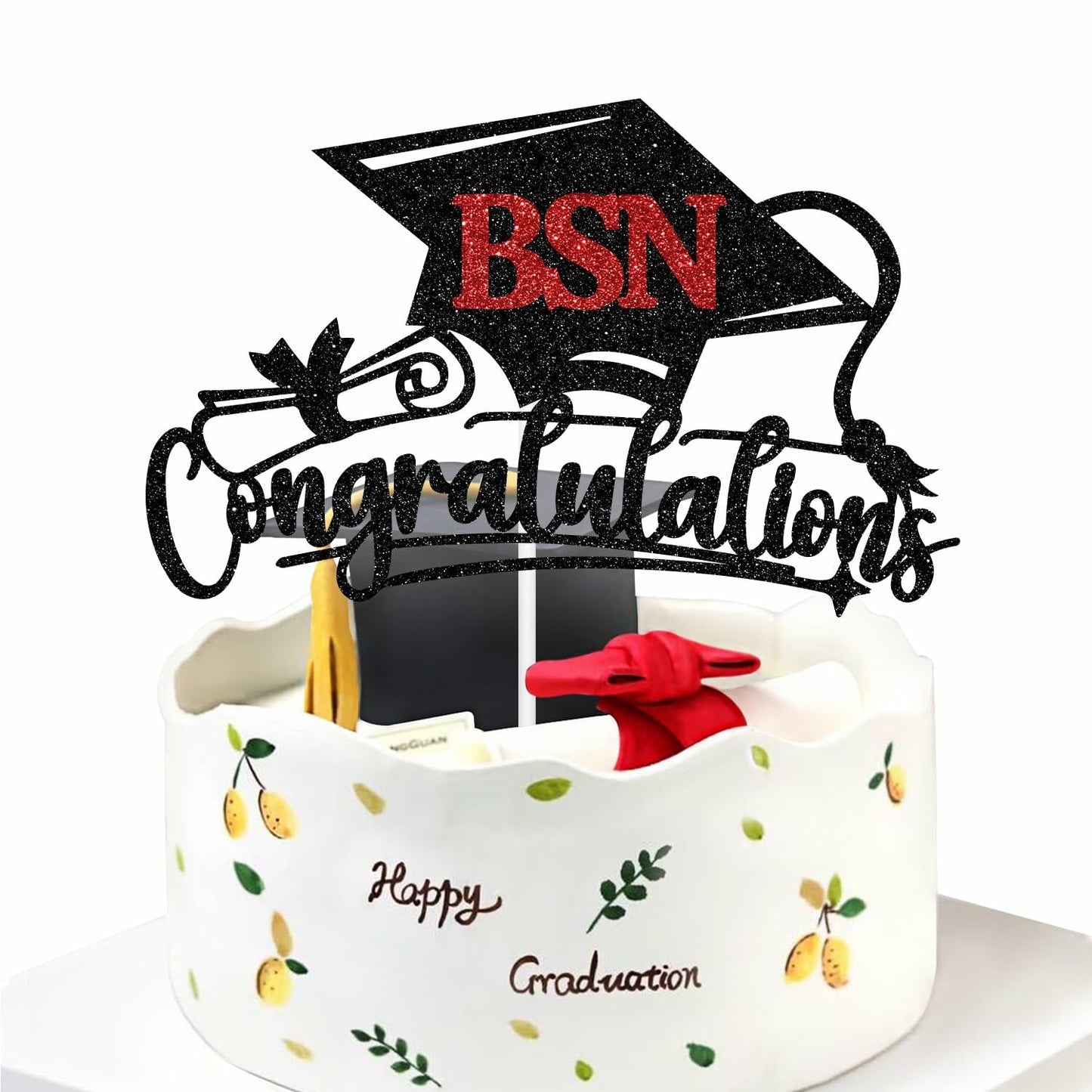 Congratulations BSN Cake Topper - Nursing Graduation