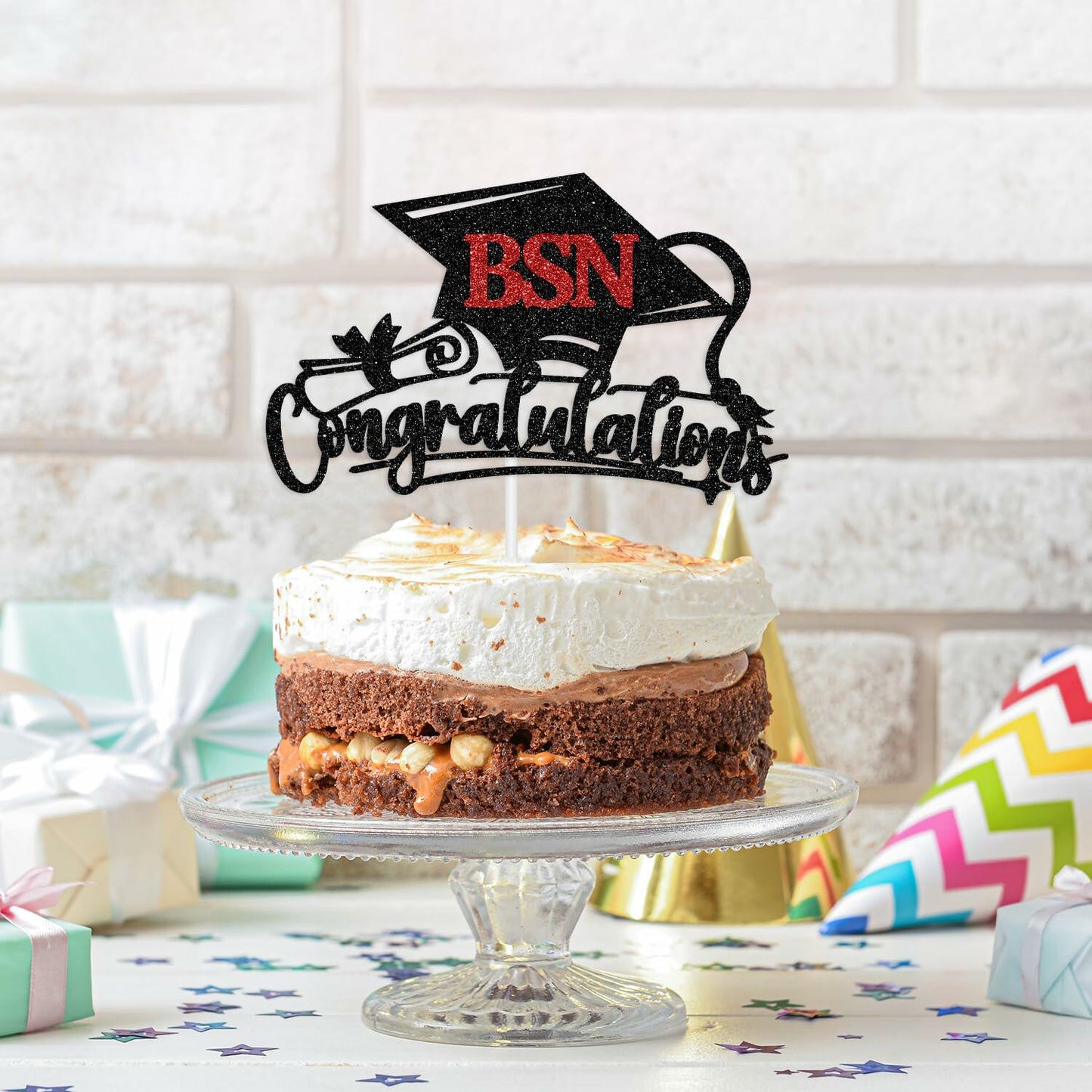 Congratulations BSN Cake Topper - Nursing Graduation
