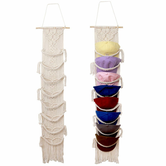 Wall Mounted Hat Rack Organizer 2-Pack