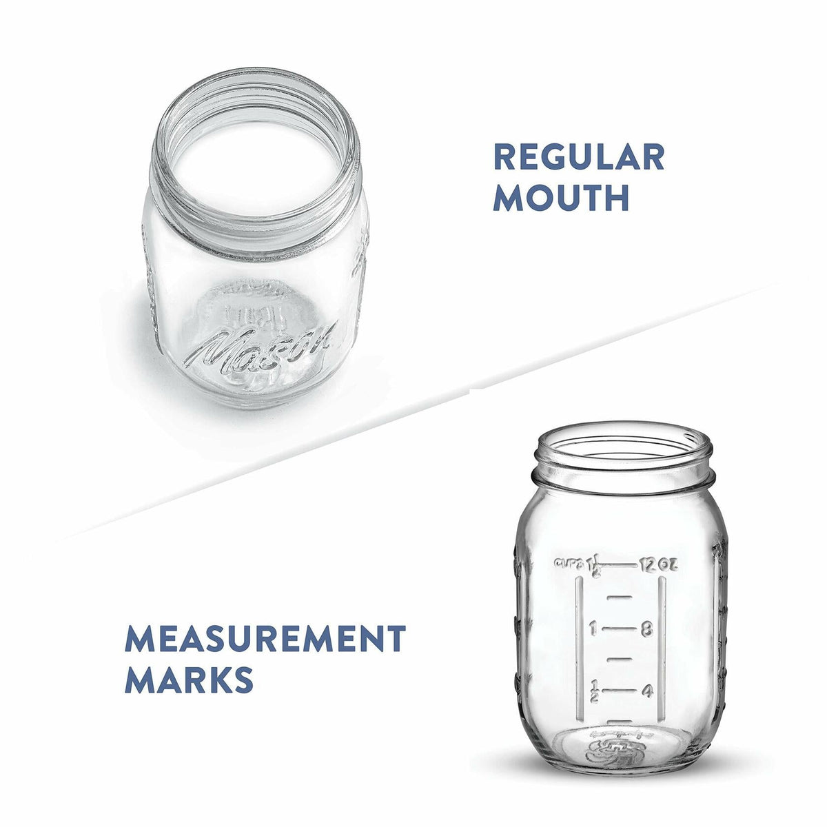Regular Mouth Glass Mason Jars, 16-Ounce (10-Pack)