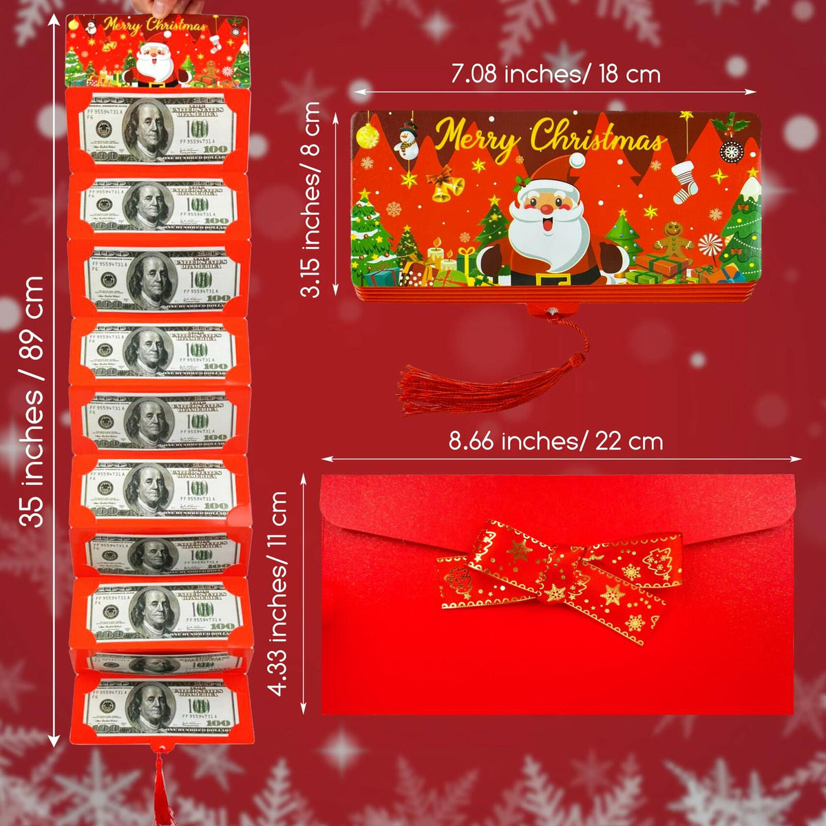 Christmas Cash Gift Envelopes