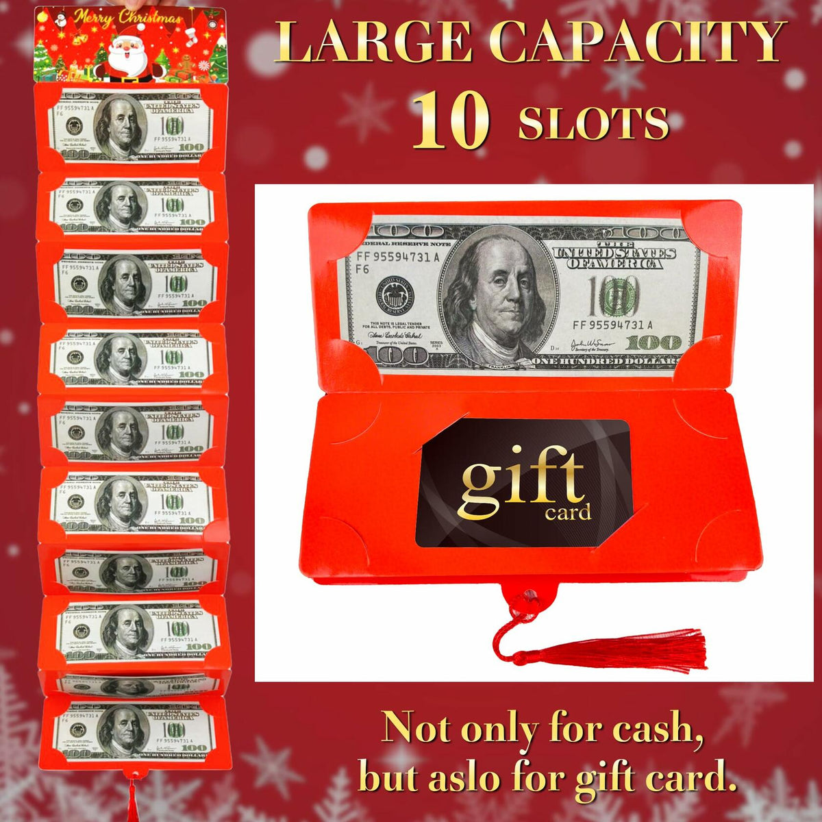 Christmas Cash Gift Envelopes