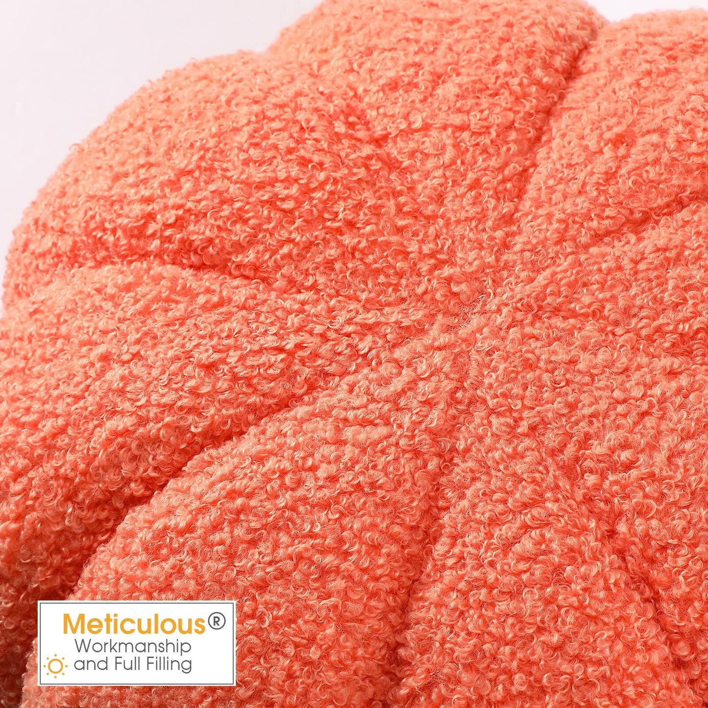 2 Pcs Pumpkin Pillow Plush 11x9.5 Inch