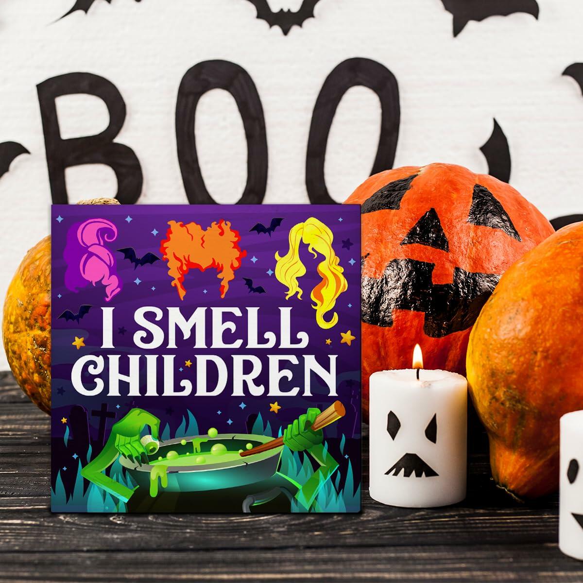 I Smell Children Indoor Wooden Sign 5x5 Inches