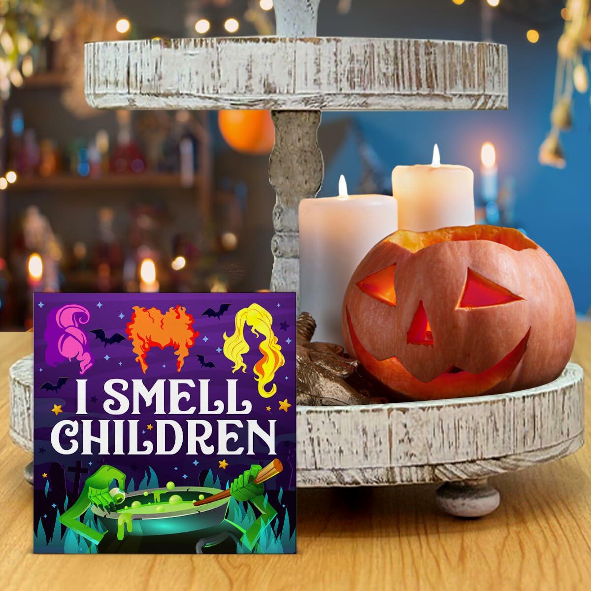 I Smell Children Indoor Wooden Sign 5x5 Inches