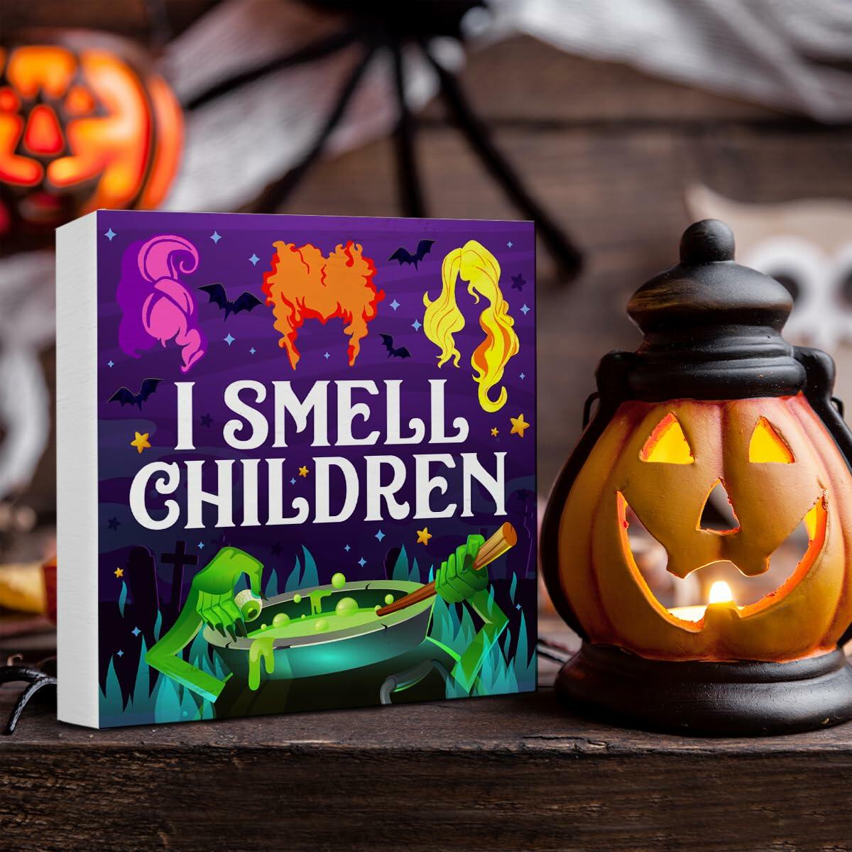 I Smell Children Indoor Wooden Sign 5x5 Inches