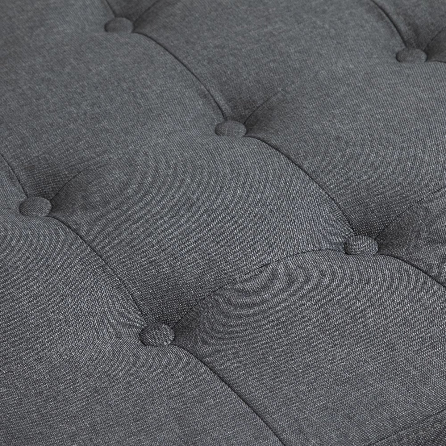 Polyester Linen Fabric Ottoman