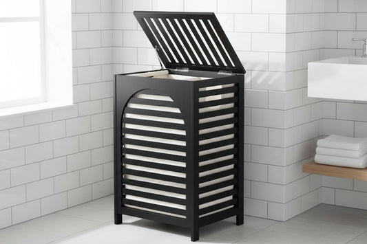 22.5 Gallon Wooden Bamboo Laundry Hamper