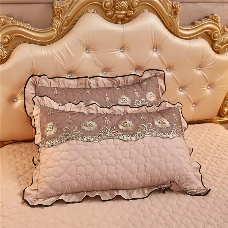 Thickened Lace Quilted Single Pillowcase