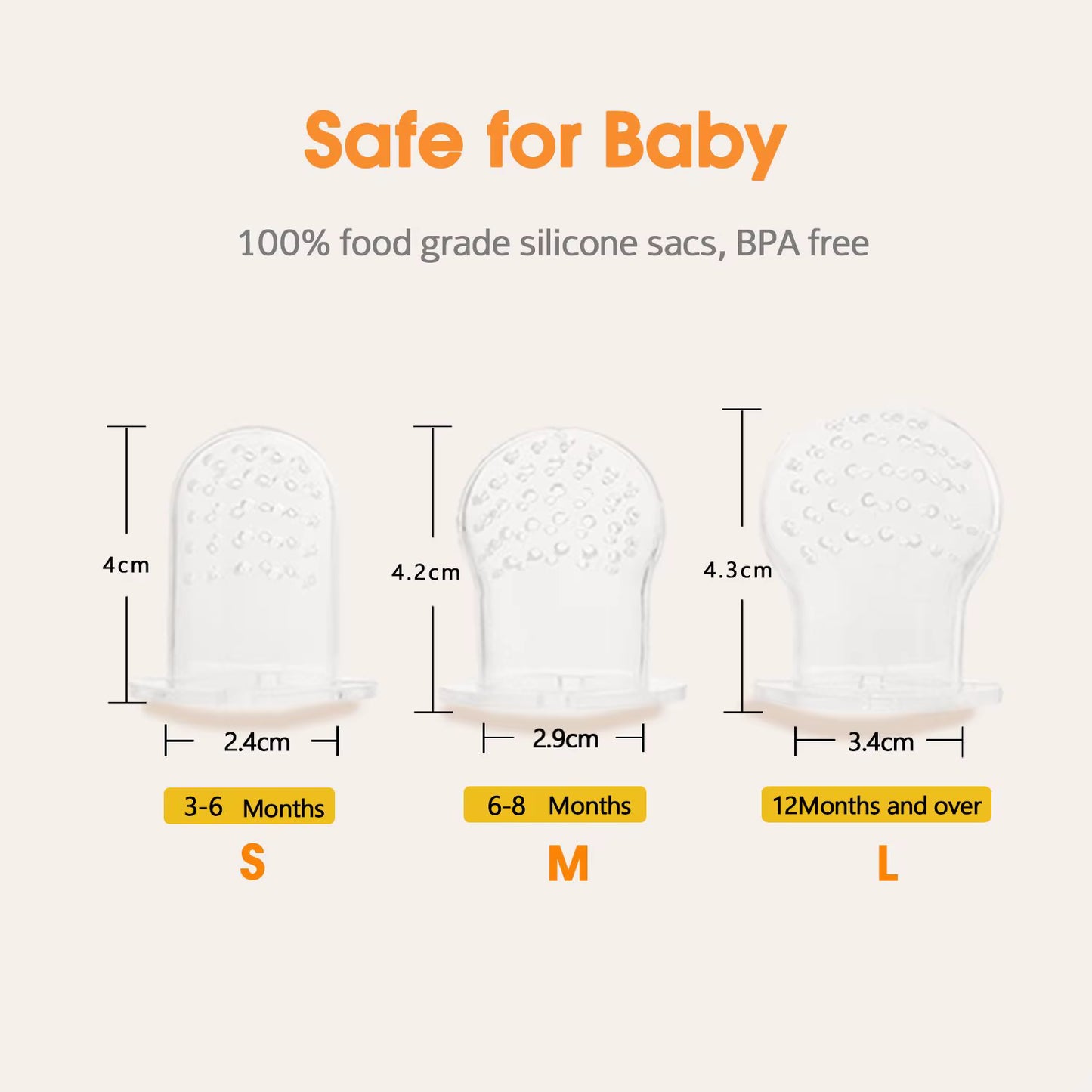 Pacifier and Baby Food Feeder for Infants
