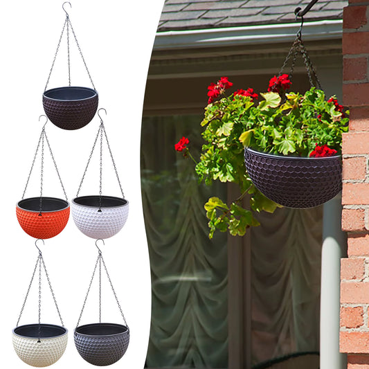 Hanging Round Basket Planter