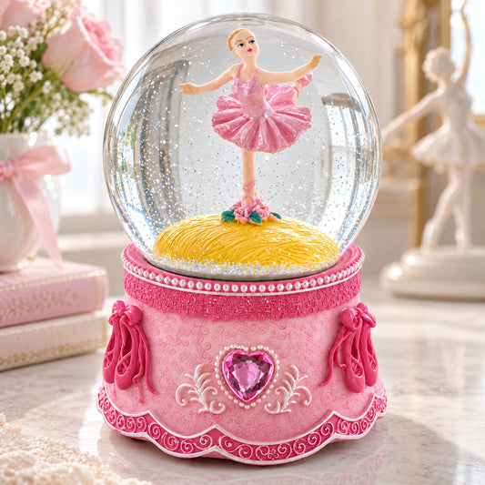 Ballerina in Spin Musical Water Snow Globe